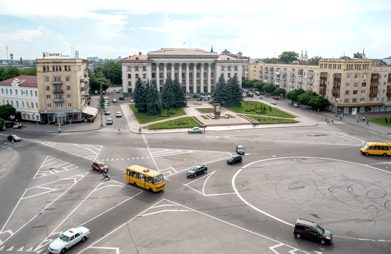 Площа перемоги. м. Житомир
